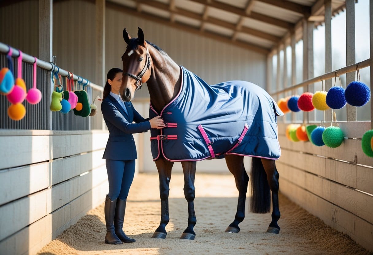 Sådan vælger du det bedste overgangsdækken og hestelegetøj til din hest
